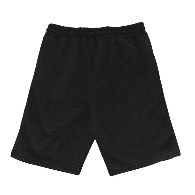 Men Black Cross-Border Ice Silk Shorts Set — feature 46