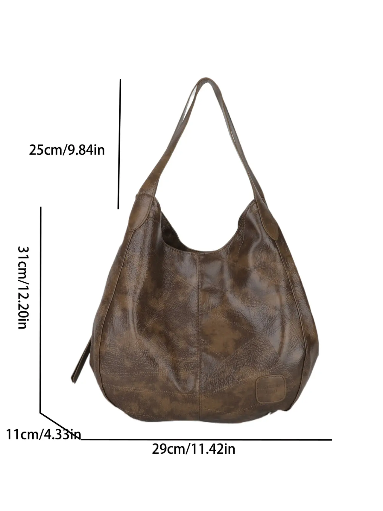 Women's 2024 Retro Leather Tote Bag Large Capacity - Image 9