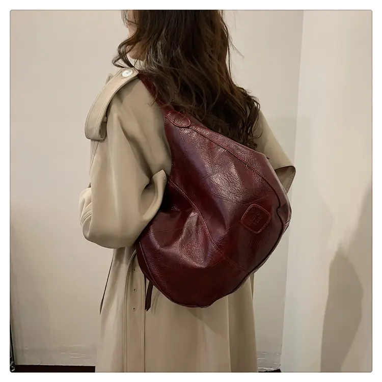 Women's 2024 Retro Leather Tote Bag Large Capacity — feature 18