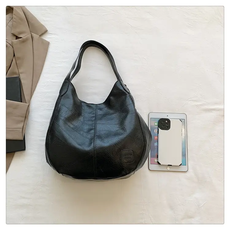 Women's 2024 Retro Leather Tote Bag Large Capacity — feature 23