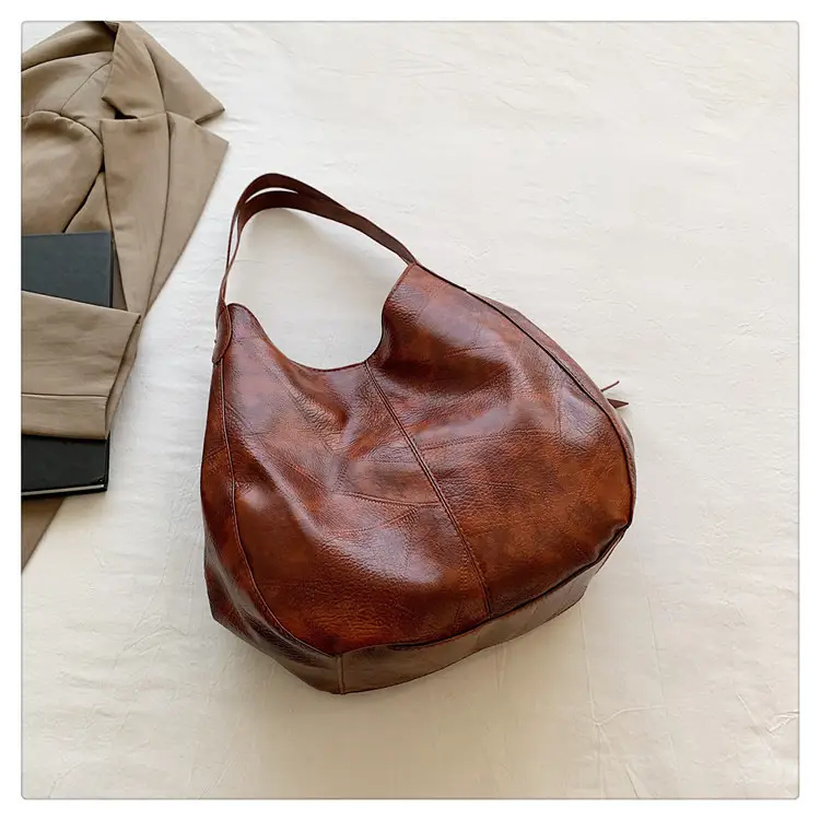 Women's 2024 Retro Leather Tote Bag Large Capacity — feature 25