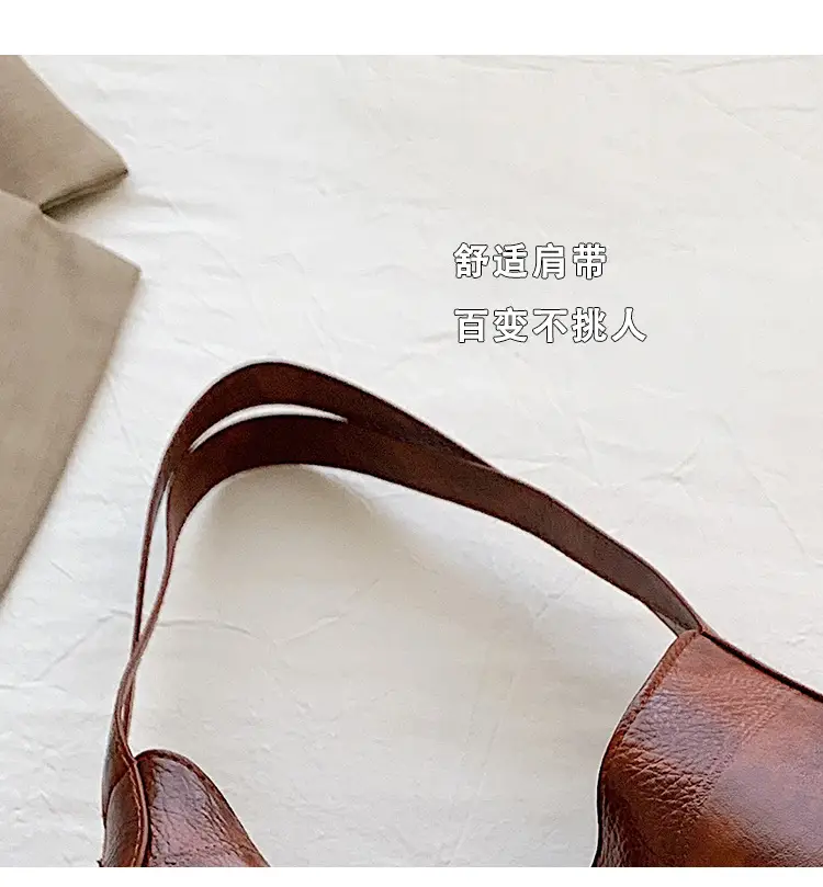 Women's 2024 Retro Leather Tote Bag Large Capacity — feature 3