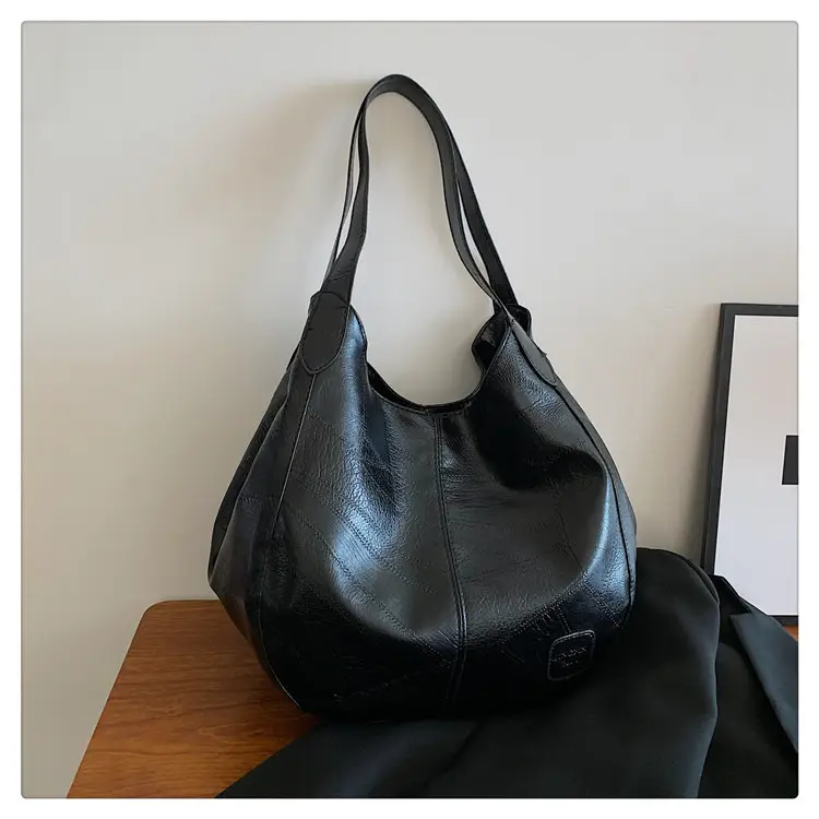 Women's 2024 Retro Leather Tote Bag Large Capacity — feature 34