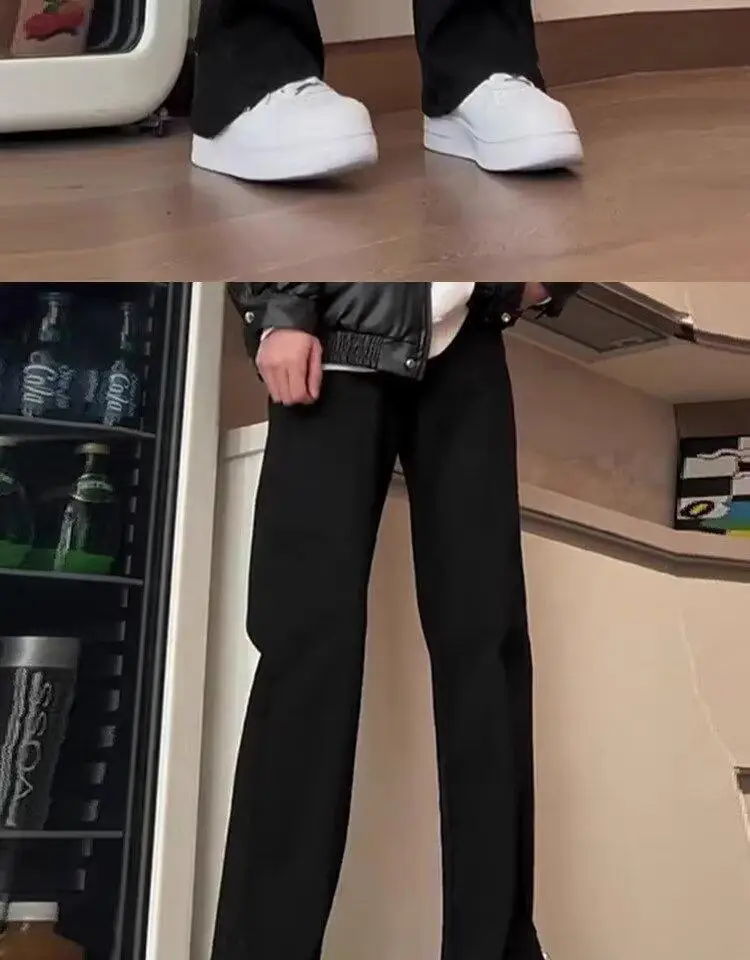 Men's Black Slim Fit Micro-Stretch Trousers — feature 4