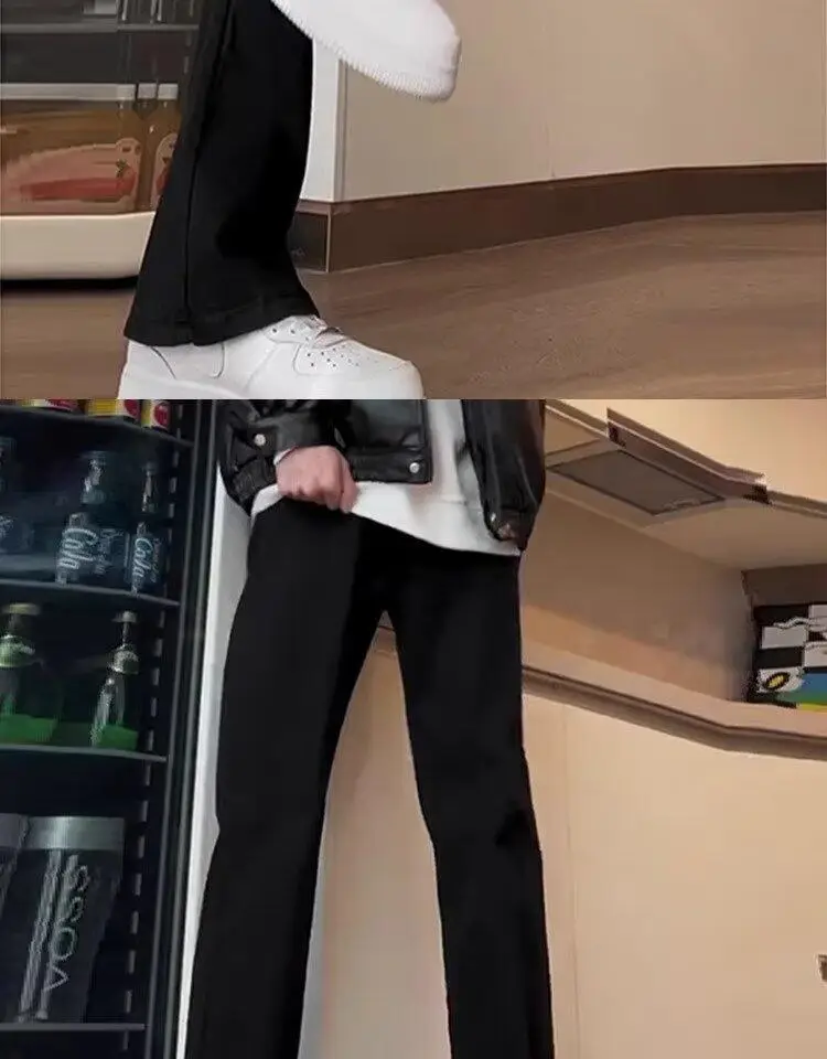 Men's Black Slim Fit Micro-Stretch Trousers — feature 6