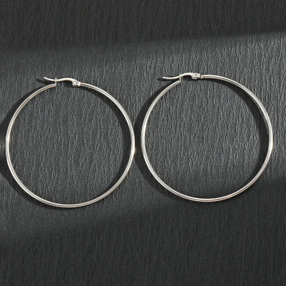 Stainless Steel Five Point Star Earrings for Women - Image 6