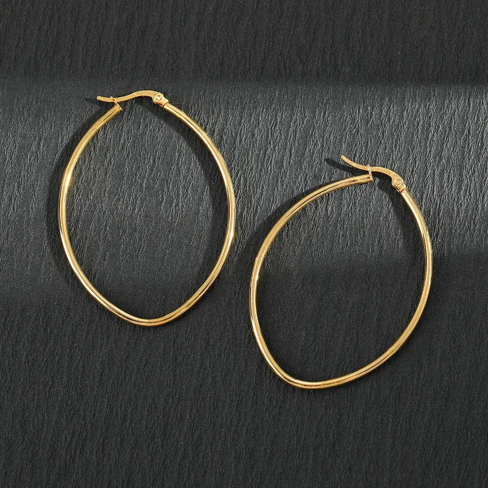 Stainless Steel Five Point Star Earrings for Women - Image 5