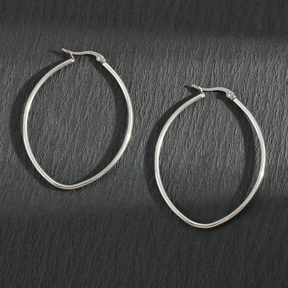 Stainless Steel Five Point Star Earrings for Women - Image 4