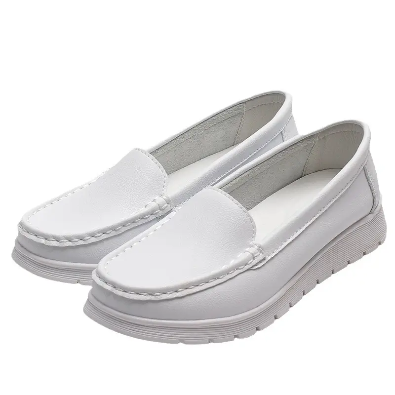 Microfiber Leather Nurse Shoes, Breathable, Non-Stinky, Soft Sole, Non-Slip, Comfortable, White Microfiber Leather Medical Shoes 2024 New Model - Image 6