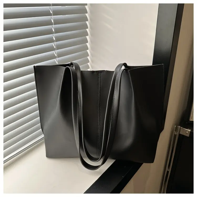 Women Retro Stylish Solid Color Shoulder Tote Bag Large Capacity β feature 19