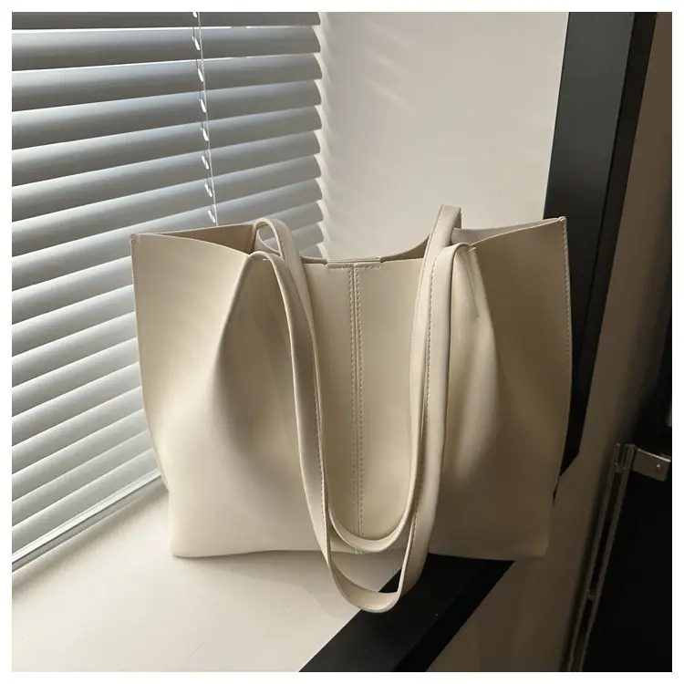 Women Retro Stylish Solid Color Shoulder Tote Bag Large Capacity β feature 21