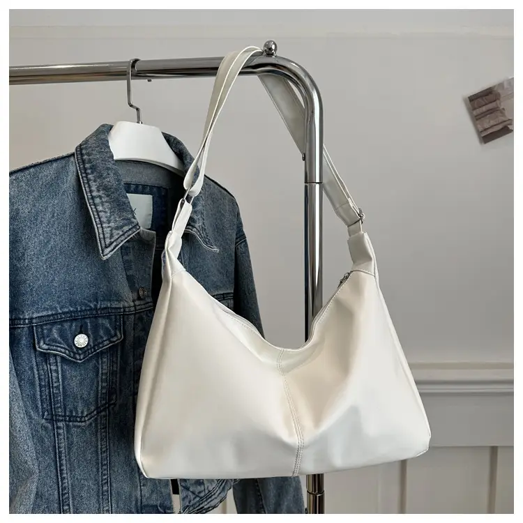 Women Retro Stylish Solid Color Shoulder Tote Bag Large Capacity β feature 23