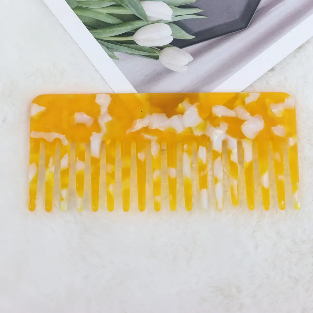 European & American Acetic Acid Hair Combs with Big Tooth Fork - Image 10