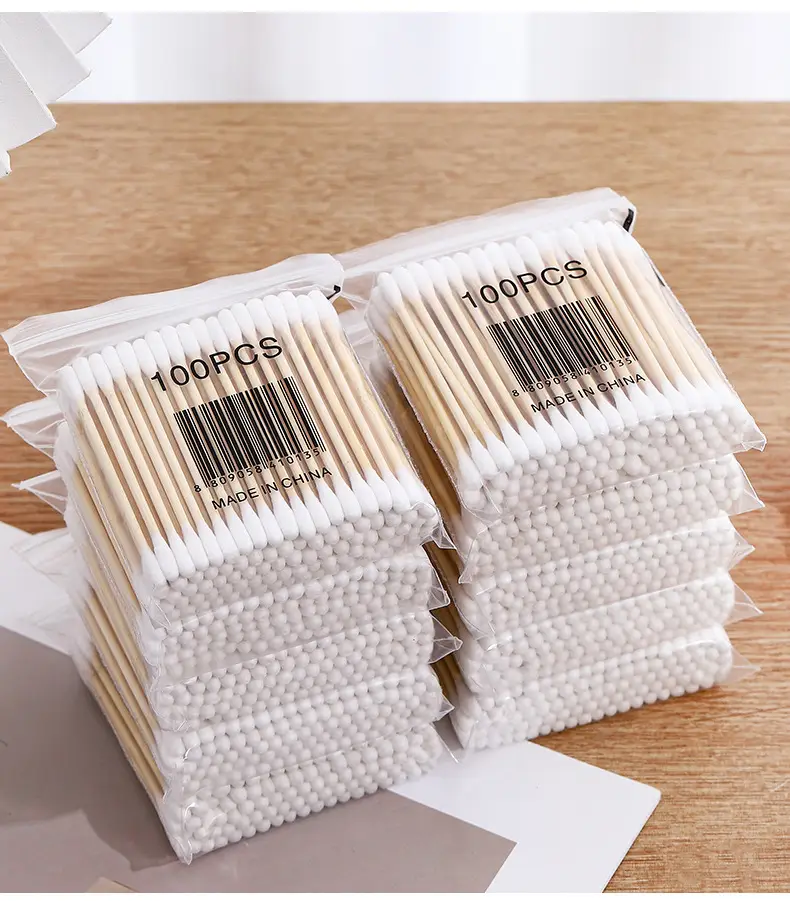 Double-Headed Cotton Swabs Disposable Makeup Remover Cleaning — feature 14