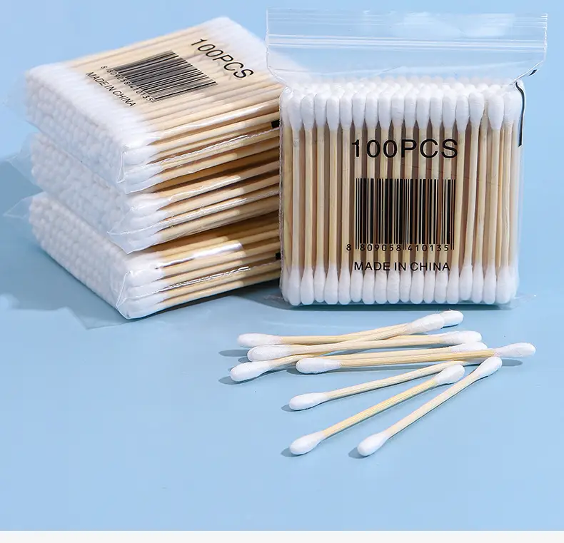 Double-Headed Cotton Swabs Disposable Makeup Remover Cleaning — feature 2