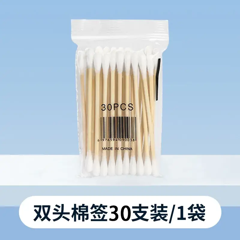 Double-Headed Cotton Swabs Disposable Makeup Remover Cleaning - Image 2