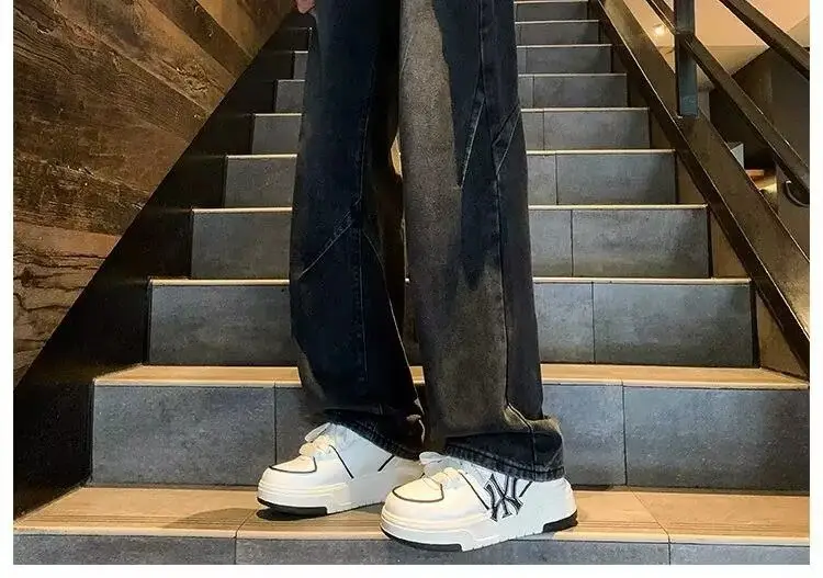 2024 Men's Wide Leg Straight Jeans Large — feature 20