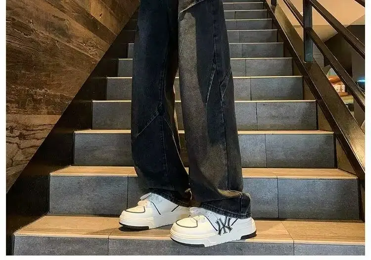 2024 Men's Wide Leg Straight Jeans Large — feature 22