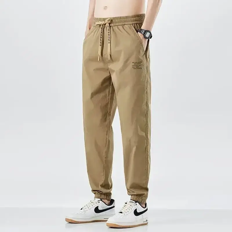 Japanese Style Women's Leg-Tied Casual Pants with White T-Shirt - Image 37