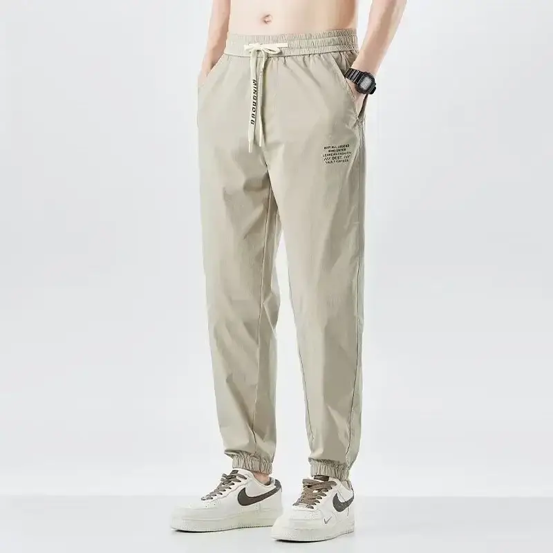 Japanese Style Women's Leg-Tied Casual Pants with White T-Shirt - Image 52