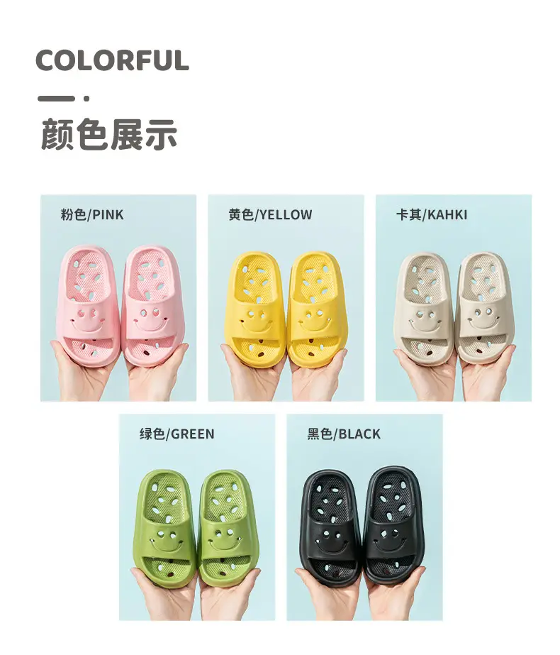 Children's Bath Bathroom Slippers Summer Non-slip Hollow Water Leakage Non-stinky Feet Indoor Household Soft Bottom Sandals for Boys and Girls — feature 16