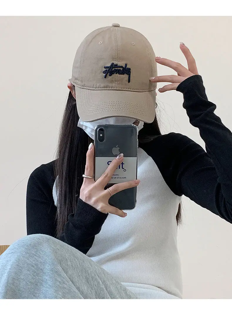 Women Pink "Tide" Embroidered Cap — feature 12