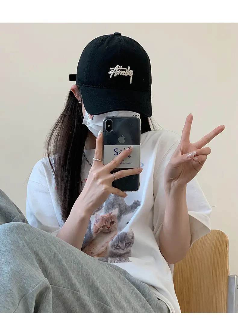 Women Pink "Tide" Embroidered Cap — feature 13