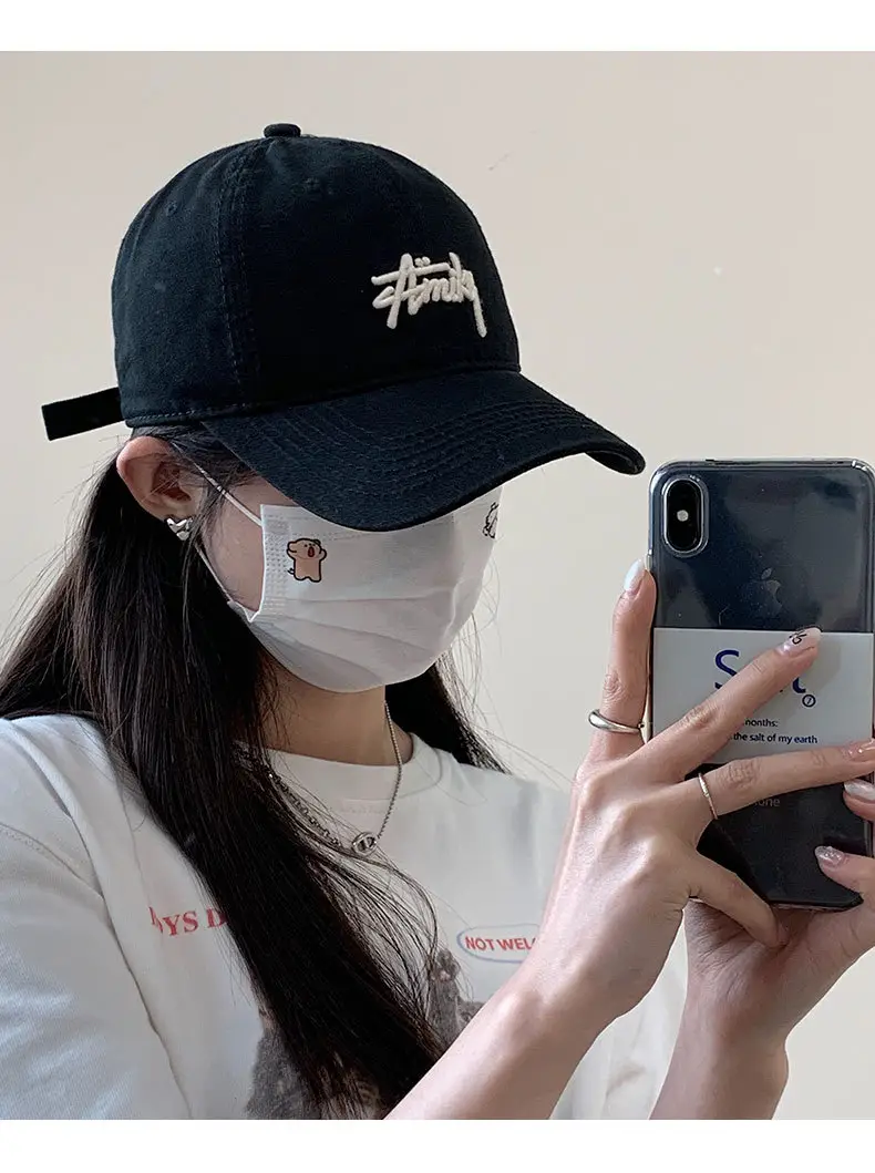 Women Pink "Tide" Embroidered Cap — feature 14