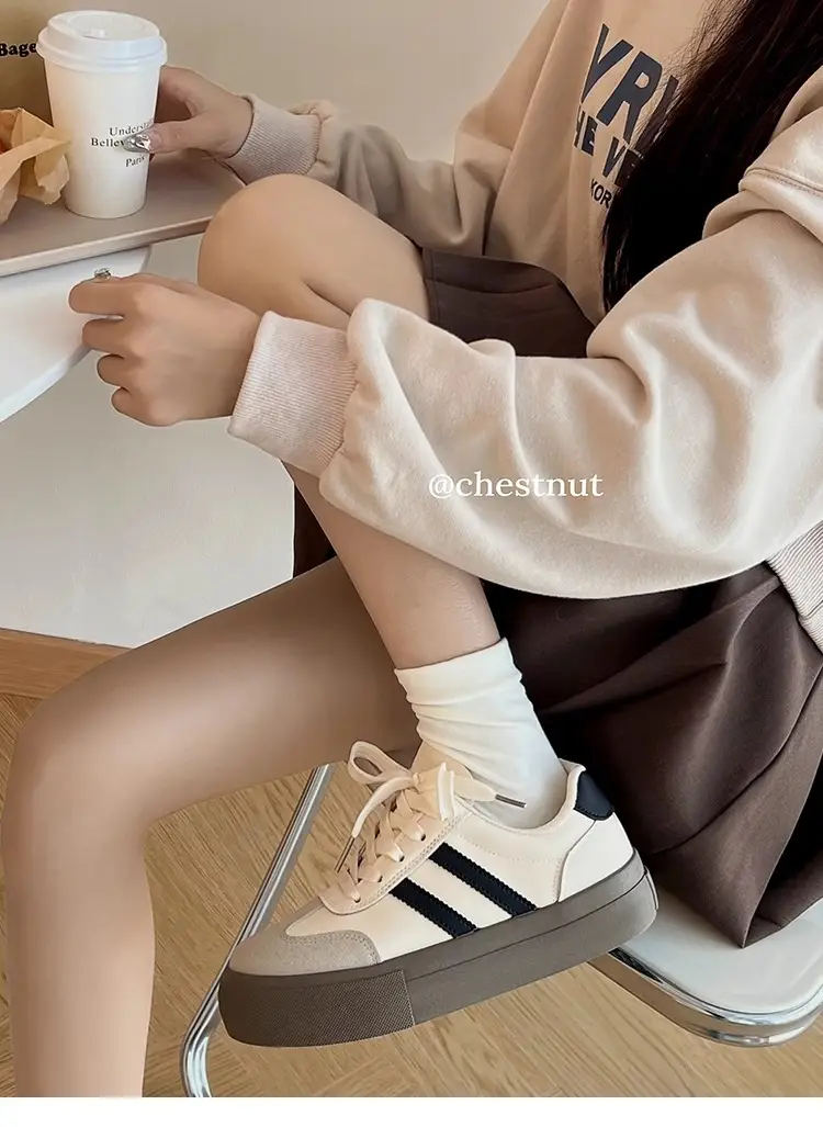 New Style Women's Shoes 2025 Hot-Selling Spring Lightweight Thin Sneakers Casual Sports Shoes Thick-Soled White German Training Shoes — feature 4