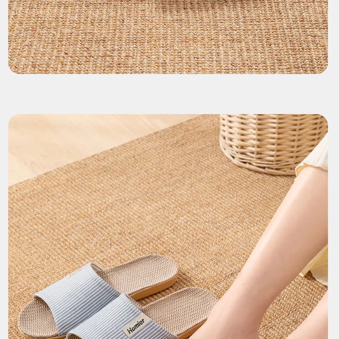 Linen Slippers Men's Spring and Autumn Indoor Home Quiet Home Use Four Seasons Cotton Linen Slippers Women's New Winter and Summer — feature 18