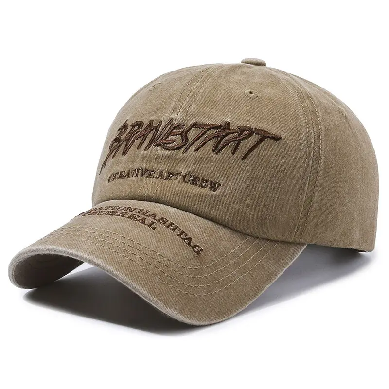 Women's Beige Embroidered Baseball Cap with "Barnstorm" Design - Image 4