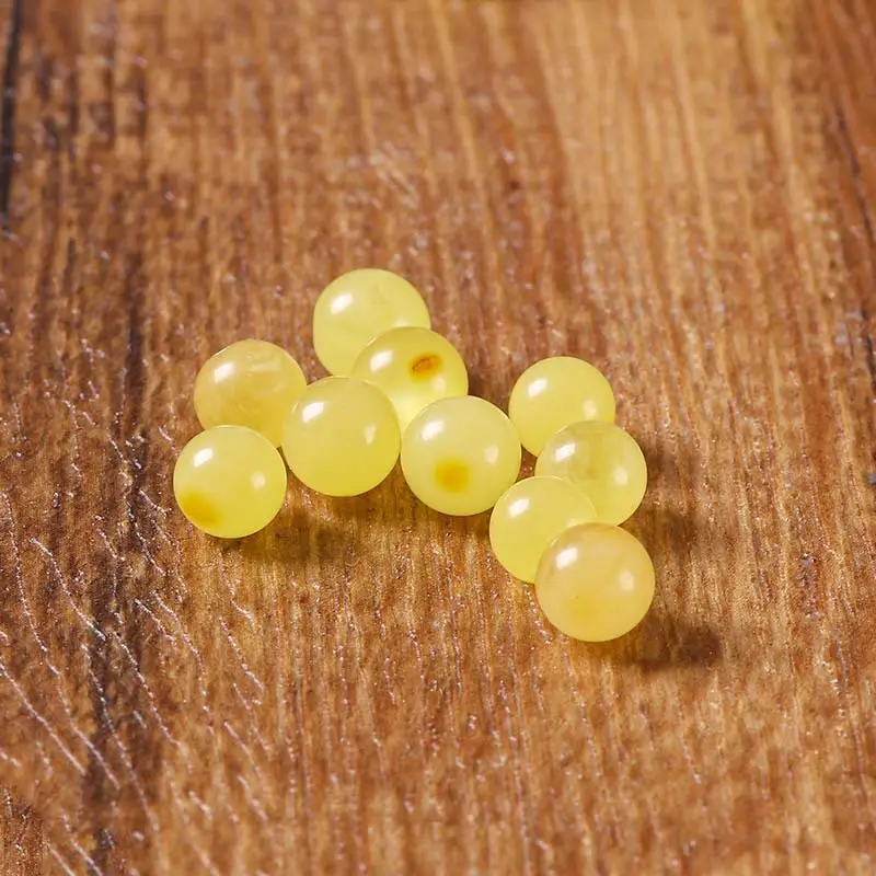Pure Natural Baltic Sea Amber Beeswax Earrings Inlay - Image 3