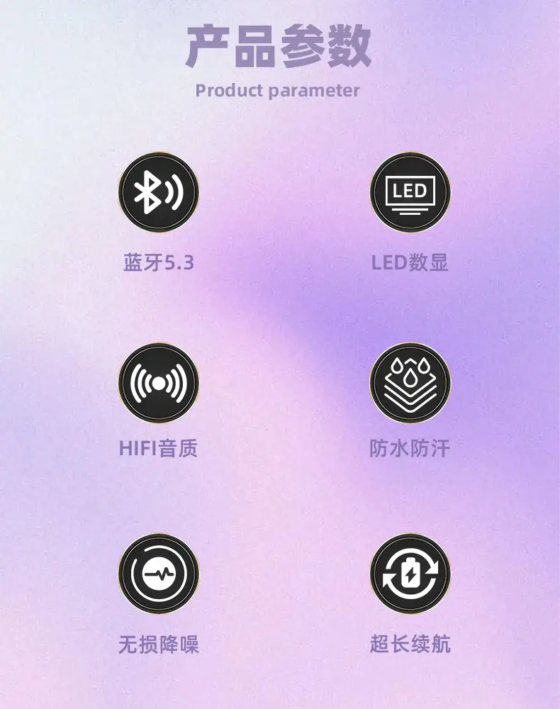 Cross-Border ANC Wireless Headset with AI Translation & Touch Screen — feature 10