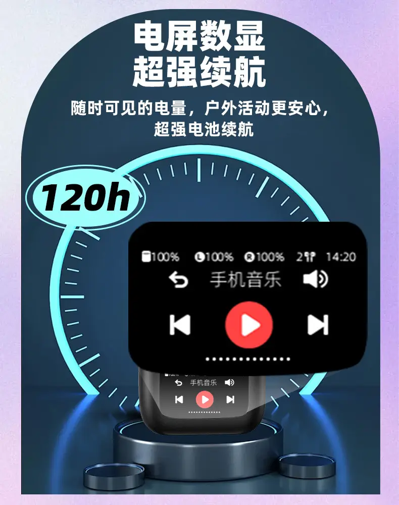 Cross-Border ANC Wireless Headset with AI Translation & Touch Screen — feature 12