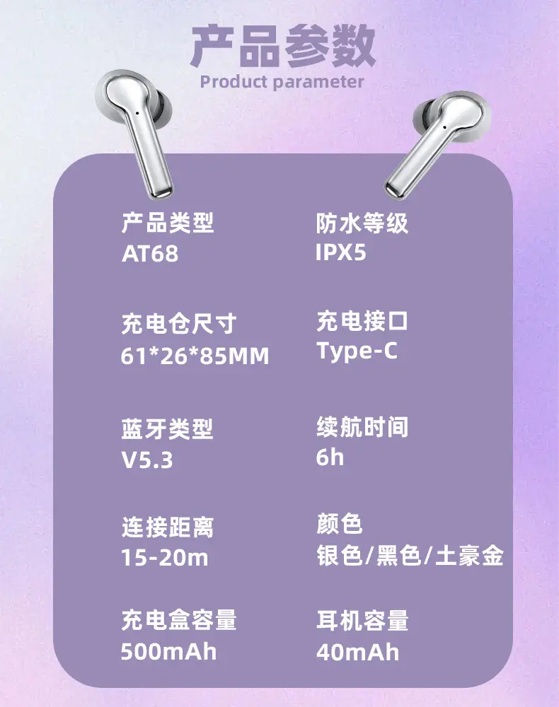 Cross-Border ANC Wireless Headset with AI Translation & Touch Screen — feature 18