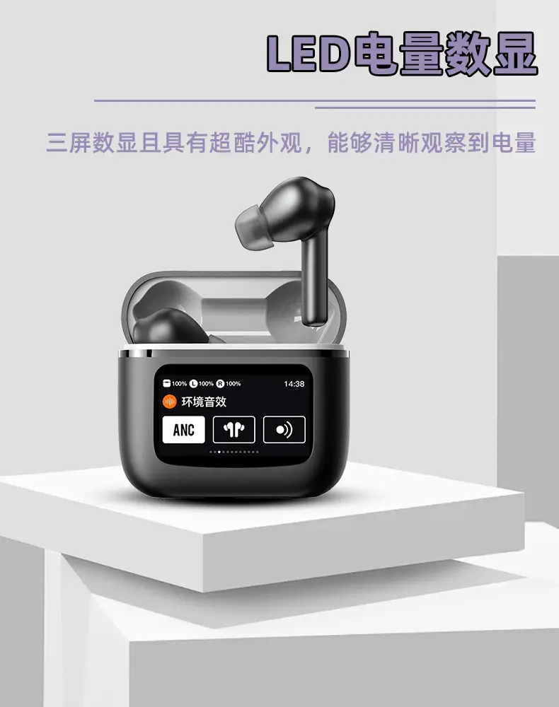 Cross-Border ANC Wireless Headset with AI Translation & Touch Screen — feature 9