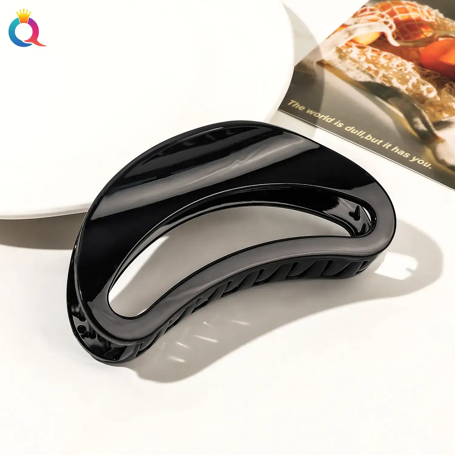 Qiyue Black Shark Hair Clip for Women Men - Image 5