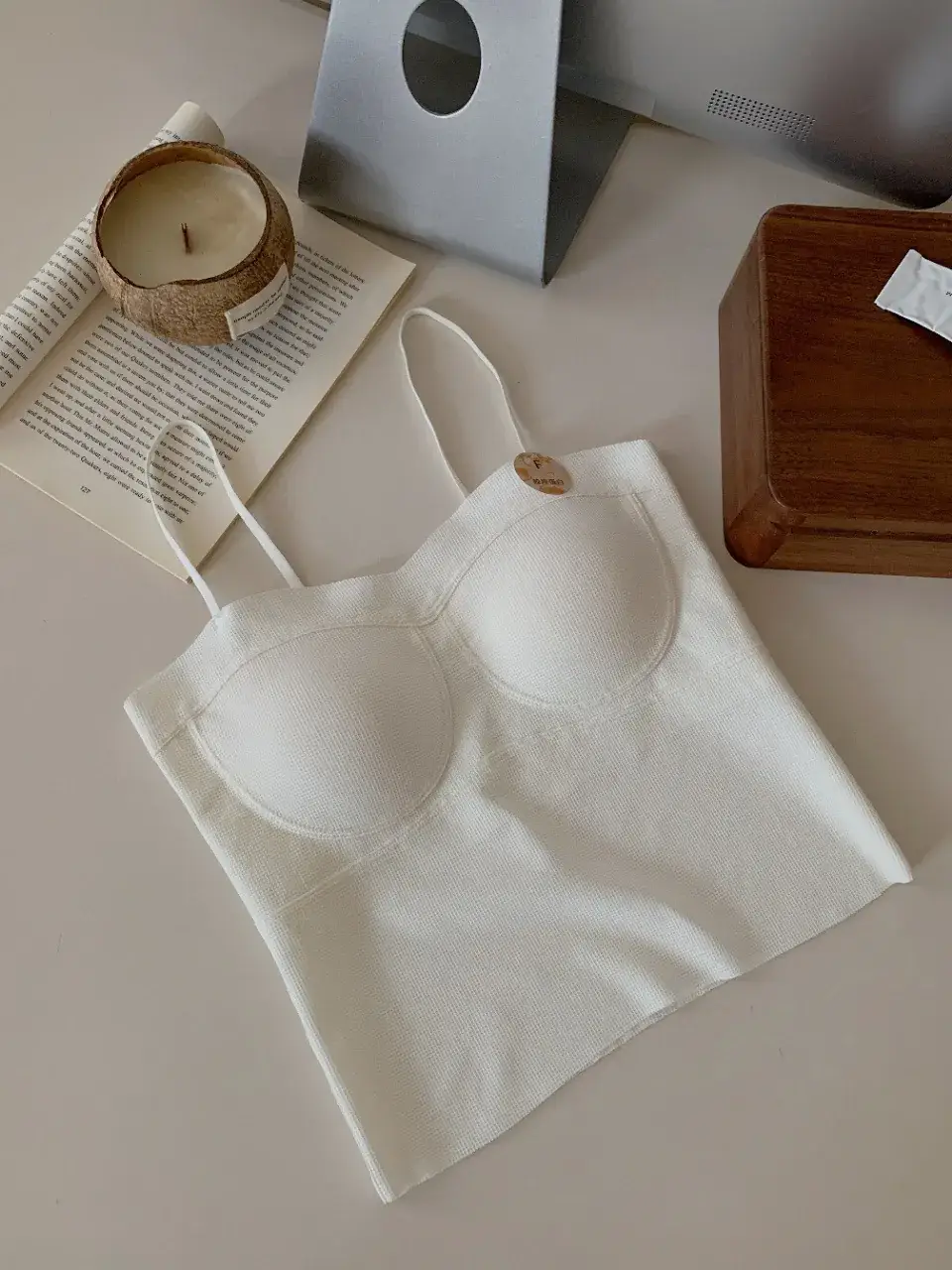 Women's Weight-Loss Camisole Bra-Free Underwear with Chest Pad — feature 14