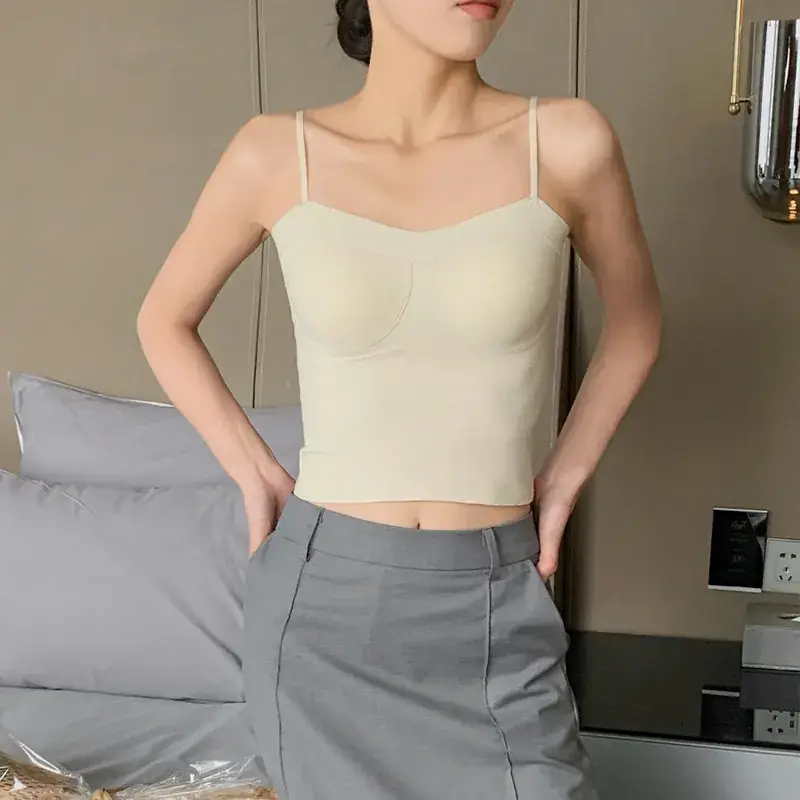 Women's Weight-Loss Camisole Bra-Free Underwear with Chest Pad - Image 2