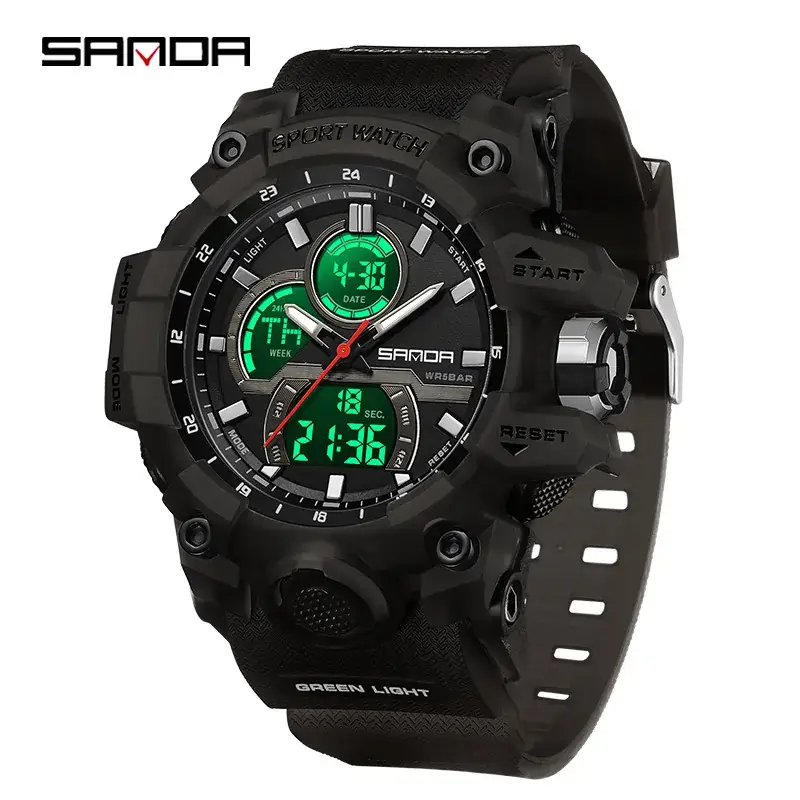 Cross-border Waterproof Student Sports Watch Blue Digital Display - Image 8