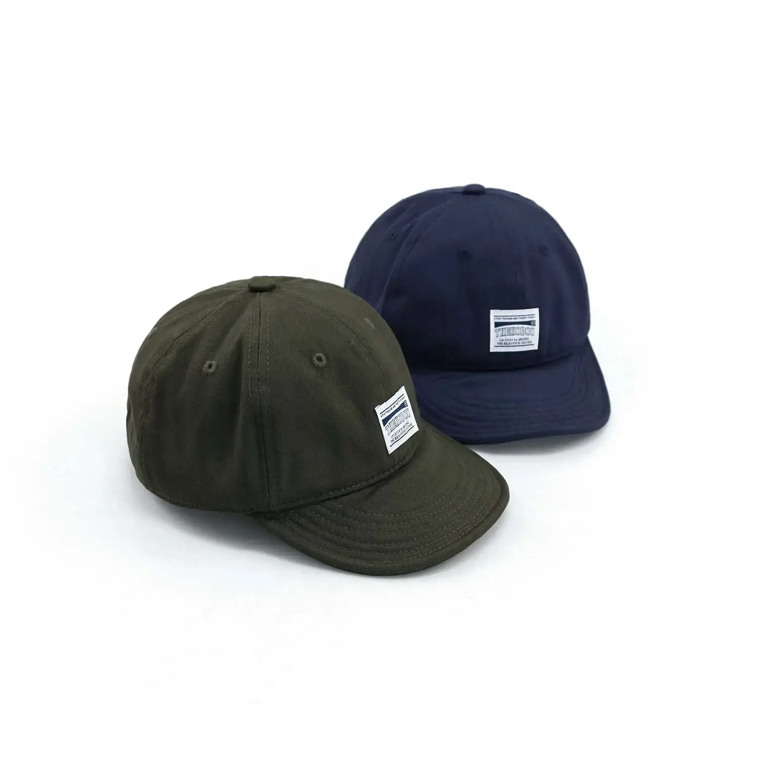Men Navy Blue Baseball Cap with Large Cap - Image 5