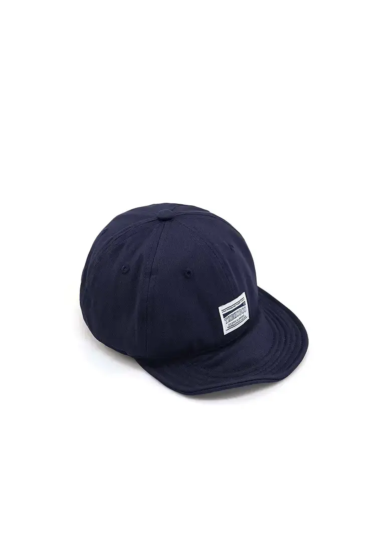 Men Navy Blue Baseball Cap with Large Cap — feature 11