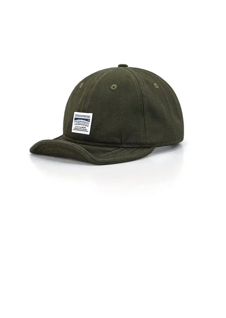 Men Navy Blue Baseball Cap with Large Cap — feature 15