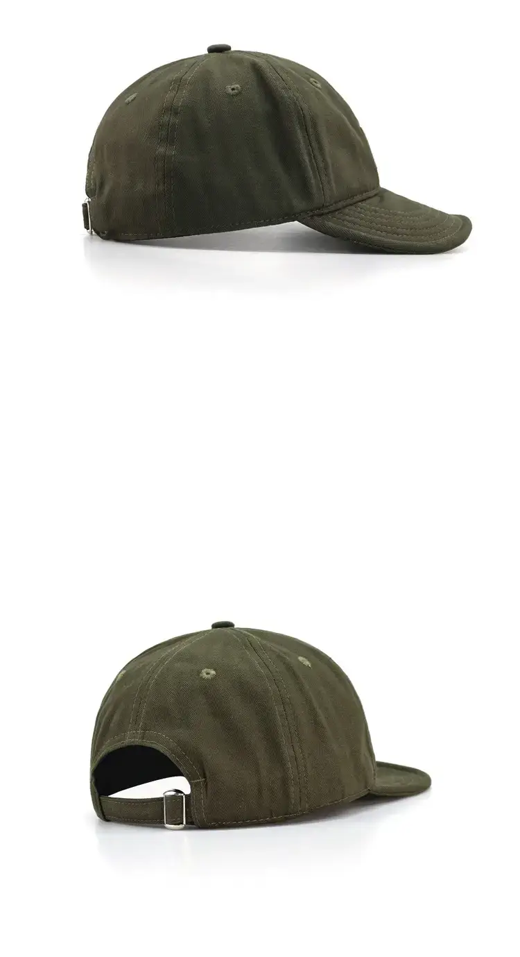 Men Navy Blue Baseball Cap with Large Cap — feature 16