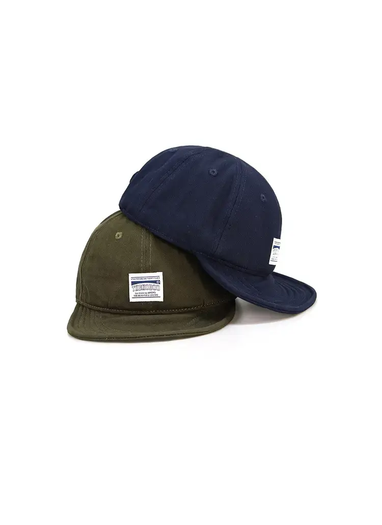 Men Navy Blue Baseball Cap with Large Cap — feature 4