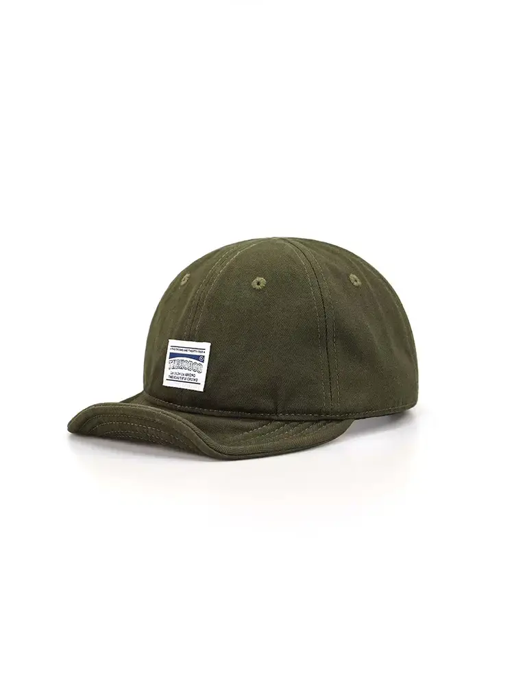 Men Navy Blue Baseball Cap with Large Cap — feature 7