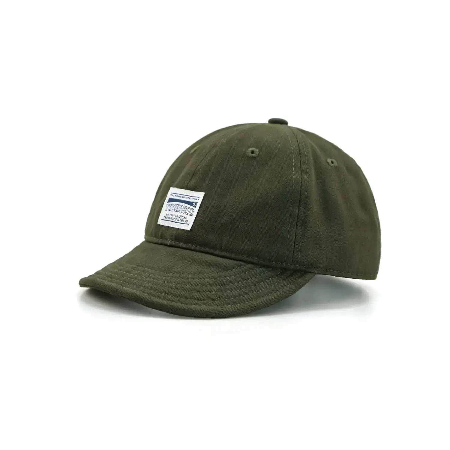 Men Navy Blue Baseball Cap with Large Cap - Image 2