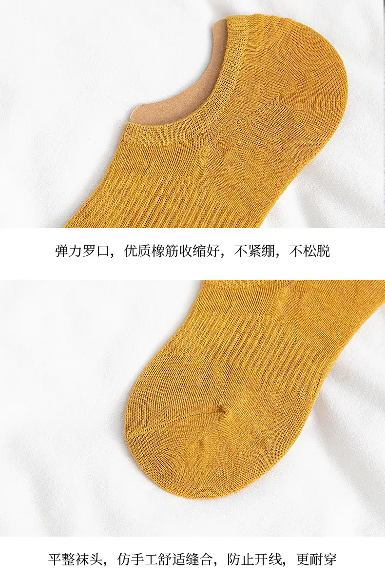 Socks Women's Summer Korean Style Boat Socks Odor-proof Thin Invisible Silicone Non-slip Short Socks Shallow Mouth Low-side Socks — feature 12