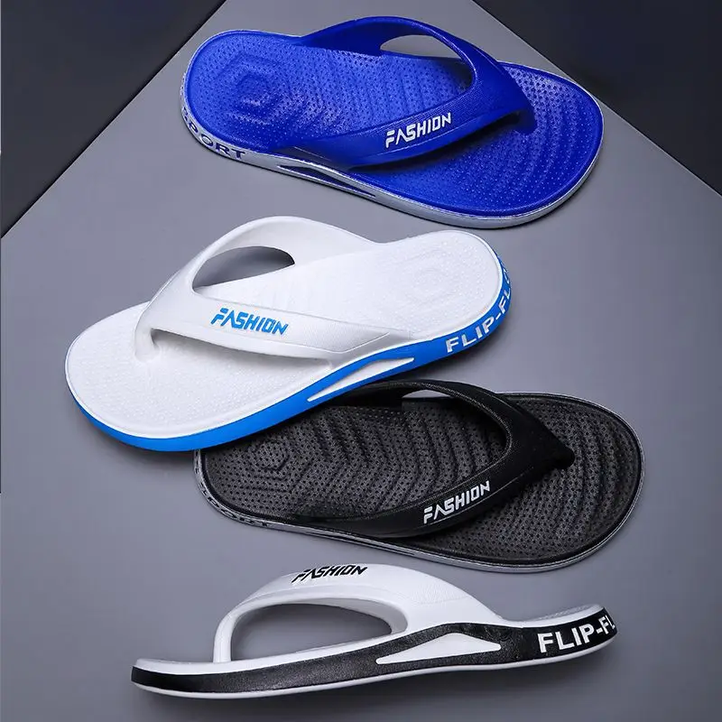 Slippers Men's Summer Thick-soled Non-slip Odor Deodorant Flip-flops Men's Super Soft Outwear Home Bathroom Wear-resistant Summer Sandals - Image 11