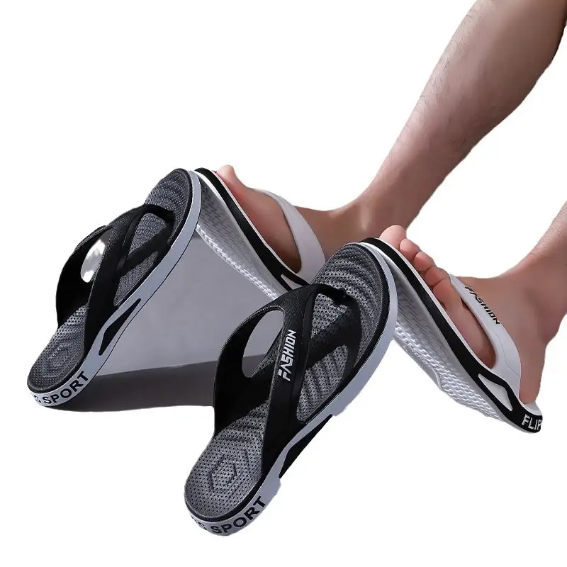 Slippers Men's Summer Thick-soled Non-slip Odor Deodorant Flip-flops Men's Super Soft Outwear Home Bathroom Wear-resistant Summer Sandals - Image 12